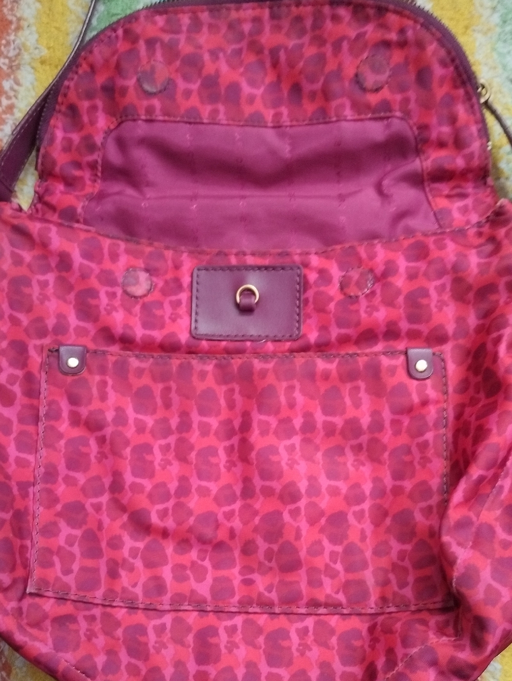 Marc Jacobs Pink And Red Leopard Print Bag - Picture 3 of 6